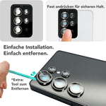 NALIA Glas Kameraschutzringe für Samsung Galaxy S25 Ultra – Linsenschutz & Case Friendly – FOCUS.PRO CLX (9H Härtegrad & Montagerahmen) – Marke aus Berlin