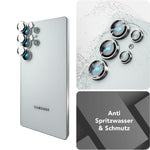 NALIA Glas Kameraschutzringe für Samsung Galaxy S25 Ultra – Linsenschutz & Case Friendly – FOCUS.PRO CLX (9H Härtegrad & Montagerahmen) – Marke aus Berlin