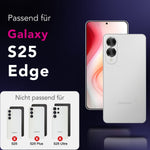 NALIA Glas Kameraschutzringe für Samsung Galaxy S25 Edge – Linsenschutz & Case Friendly – FOCUS.PRO CLX (9H Härtegrad & Montagerahmen) – Marke aus Berlin