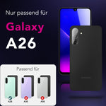 NALIA 2x Kameraschutzglas für Samsung Galaxy A26 – Linsenschutz 9H & Case-Friendly – FOCUS.X2 MAX (HD-Echtglas Transparent) – Marke aus Berlin
