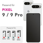 NALIA 2x Schutzglas für Google Pixel 9 / 9 Pro – Full-Screen Schutz 9H & Hüllenfreundlich – ARMORGLASSX (Display Glasfolie Transparent & 9H Härte) – Marke aus Berlin