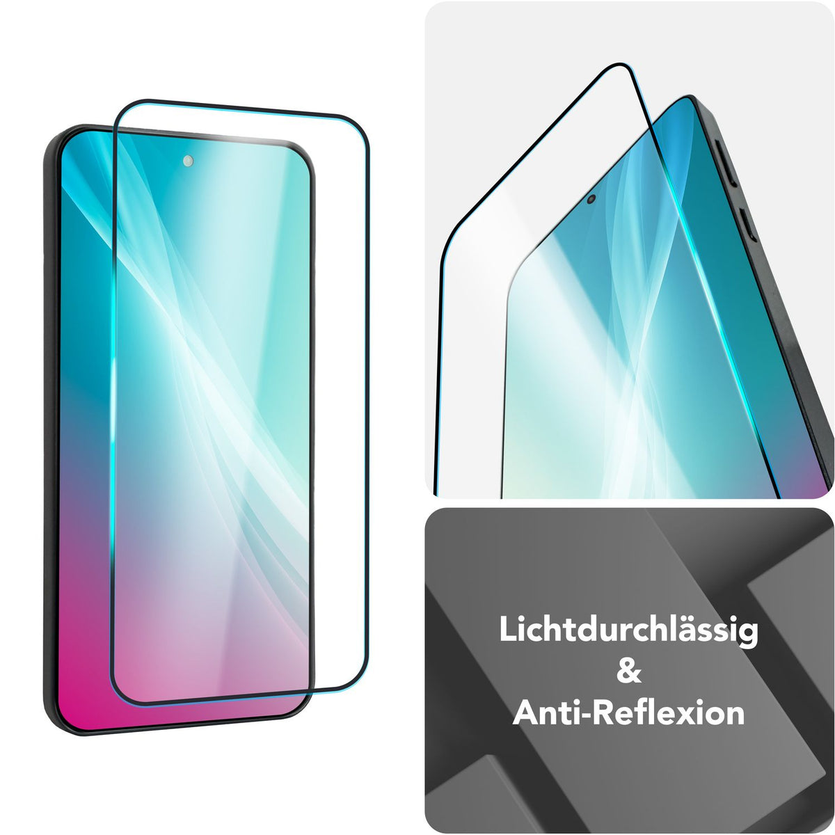 NALIA 2x Schutzglas für Google Pixel 9 / 9 Pro – Full-Screen Schutz 9H & Hüllenfreundlich – ARMORGLASSX (Display Glasfolie Transparent & 9H Härte) – Marke aus Berlin