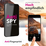 NALIA Privacy Blickschutzglas für Apple iPhone 16e / 17e – Anti-Spy Displayschutz & 9H Härte – ANTISPYX (Case-Friendly Full-Cover) – Marke aus Berlin