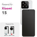 NALIA Blickschutzglas für Xiaomi 15 – Härte 9H & Robust – ANTISPYX (Privacy Full-Cover) – Marke aus Berlin