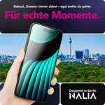 NALIA ArmorGlassX passend für Apple iPhone 17 Air Glas (super klarer Displayschutz), 2x Schutzglas 9H Härte, Robust, Splitterfrei, Case-friendly, Touch-sensitiv, Anti-Schlieren, schwarzer Rahmen