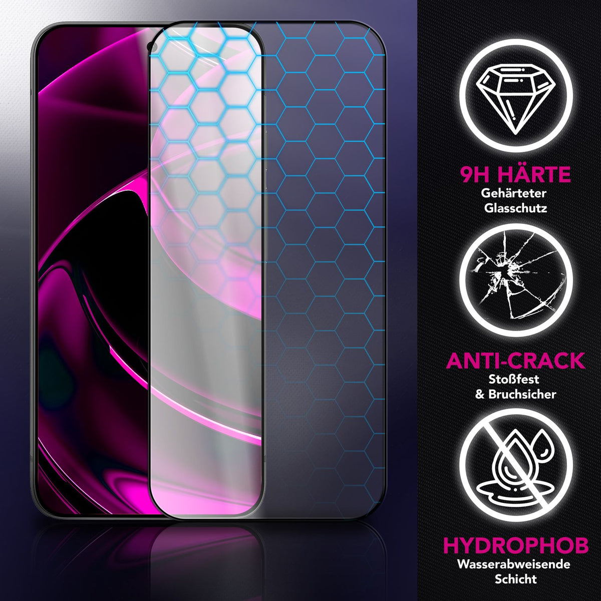 NALIA 2x Schutzglas für Google Pixel 10 / 10 Pro – Full-Screen Schutz 9H & Hüllenfreundlich – ARMORGLASSX (Display Glasfolie Transparent & 9H Härte) – Marke aus Berlin