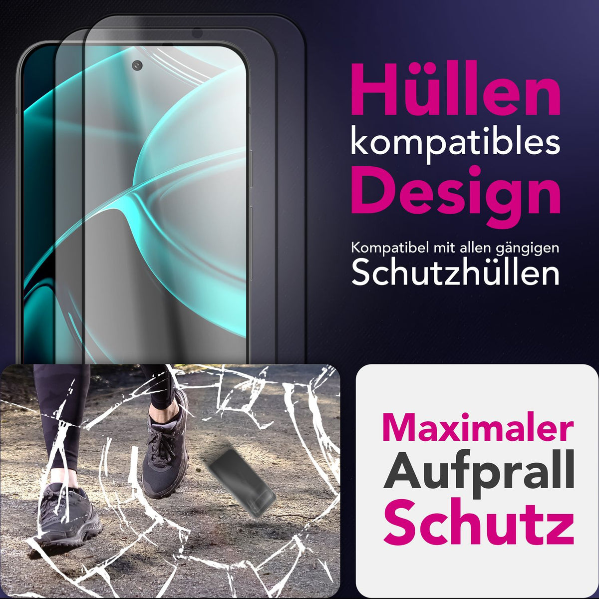 NALIA 2x Schutzglas für Google Pixel 10 Pro XL – Full-Screen Schutz 9H & Hüllenfreundlich – ARMORGLASSX (Display Glasfolie Transparent & 9H Härte) – Marke aus Berlin