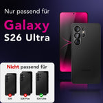 NALIA 2x Kameraschutzglas für Samsung Galaxy S26 Ultra – Linsenschutz 9H & Case-Friendly – FOCUS.X2 MAX (HD-Echtglas Transparent) – Marke aus Berlin