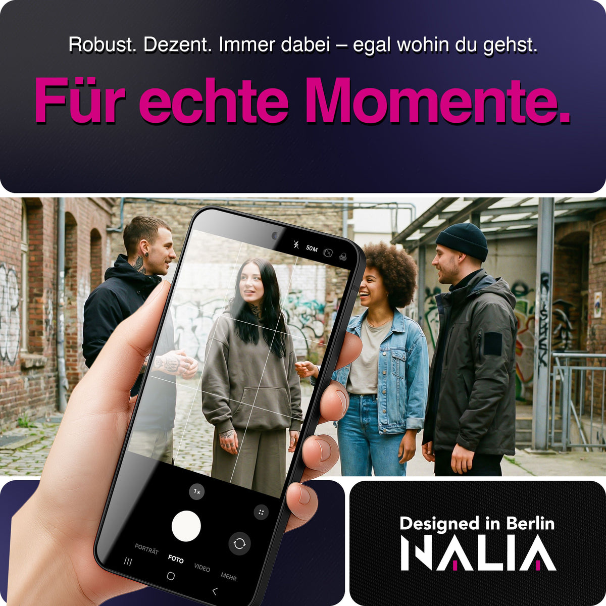 NALIA 2x Schutzglas für Samsung Galaxy S26 Plus – Full-Screen Schutz 9H & Hüllenfreundlich – ARMORGLASSX (Display Glasfolie Transparent & 9H Härte) – Marke aus Berlin