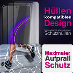 NALIA 2x Schutzglas für Samsung Galaxy A57 – Full-Screen Schutz 9H & Hüllenfreundlich – ARMORGLASSX (Display Glasfolie Transparent & 9H Härte) – Marke aus Berlin