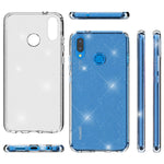 NALIA Glitzerhülle für Huawei P20 Lite – Funkelndes Silikon Case – DAZZLIN (Transparent & Stoßfest) – Marke aus Berlin
