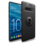 NALIA Ringhülle für Samsung Galaxy S10 – Ring-Ständer 360° & für Magnet-Halter – GRIP360 (Mattiertes Silikon Case) – Marke aus Berlin