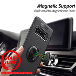 NALIA Ringhülle für Samsung Galaxy S10 – Ring-Ständer 360° & für Magnet-Halter – GRIP360 (Mattiertes Silikon Case) – Marke aus Berlin