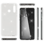 NALIA Glitzerhülle für Huawei P30 Lite – Funkelndes Silikon Case – DAZZLIN (Transparent & Stoßfest) – Marke aus Berlin