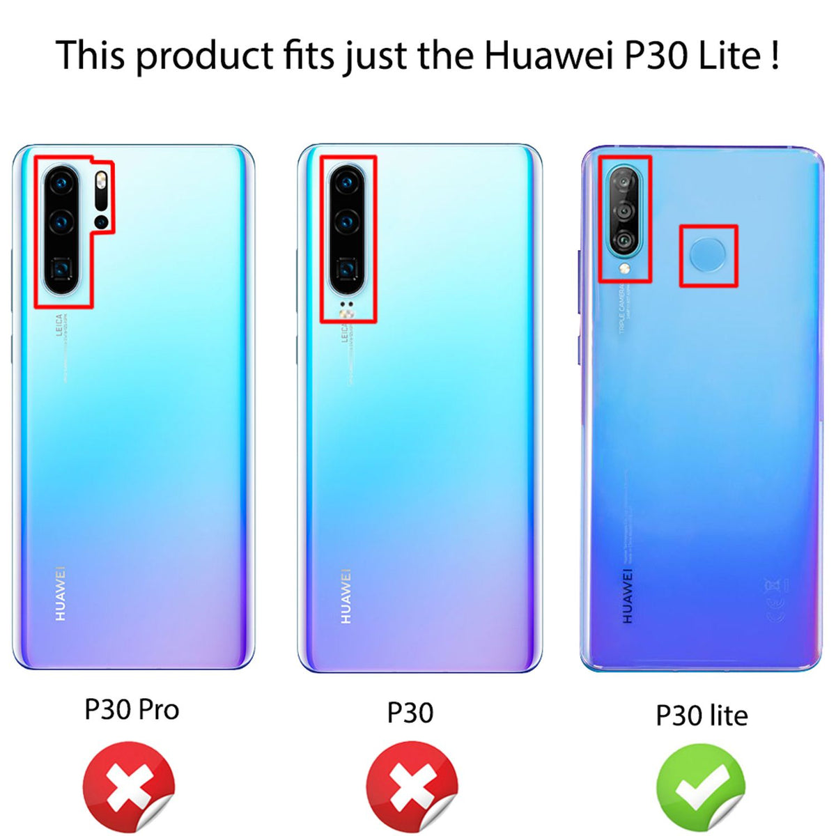 NALIA Glitzerhülle für Huawei P30 Lite – Funkelndes Silikon Case – DAZZLIN (Transparent & Stoßfest) – Marke aus Berlin