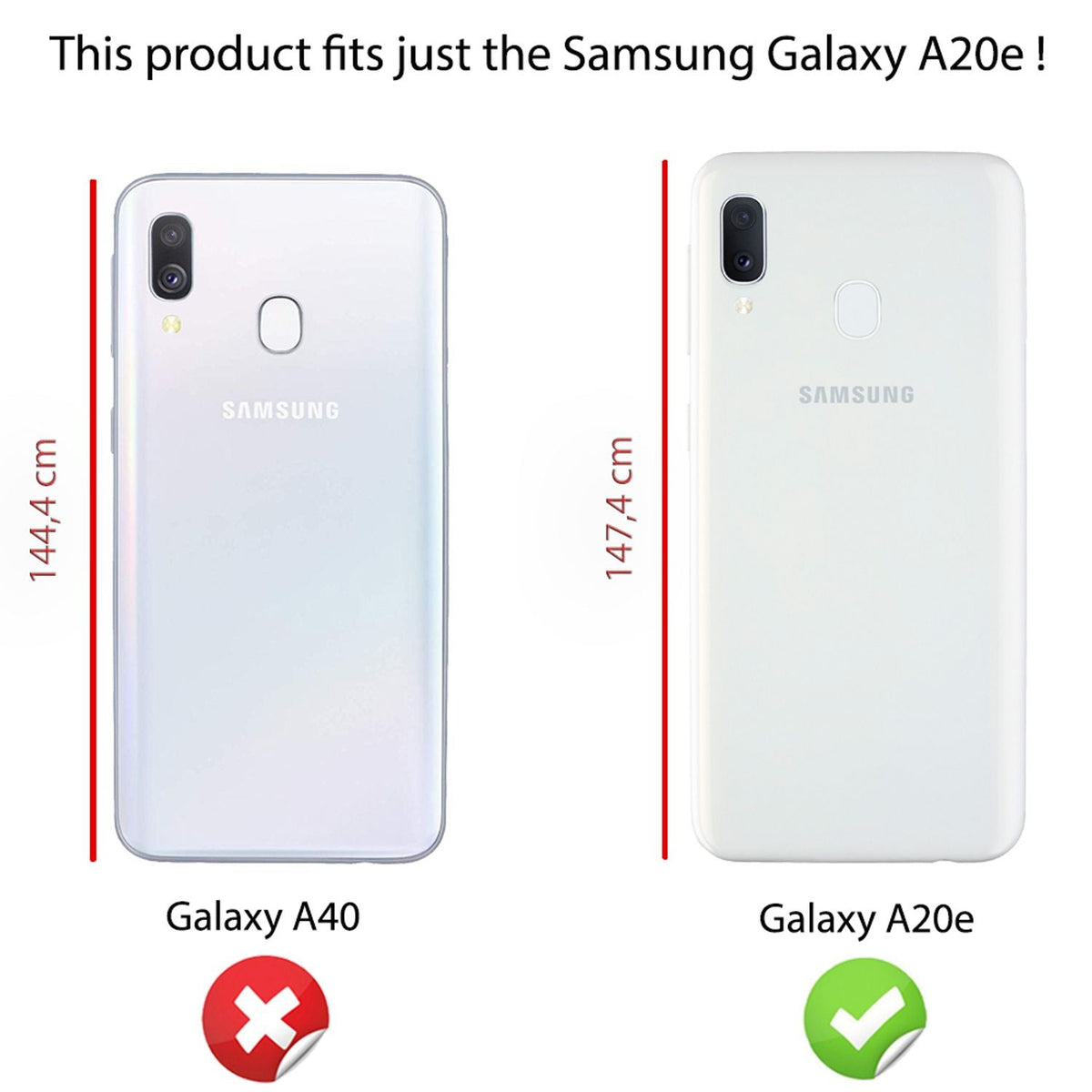 NALIA 360° Hülle für Samsung Galaxy A20e – Vorne & Hinten Schutz – 360GUARD (Full-Body Case) – Marke aus Berlin