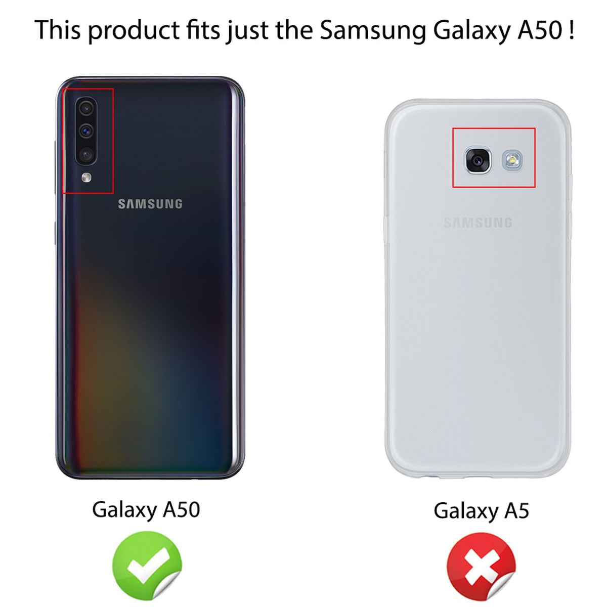 NALIA 360° Hülle für Samsung Galaxy A50 – Vorne & Hinten Schutz – 360GUARD (Full-Body Case) – Marke aus Berlin