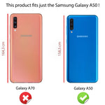 NALIA Silikonhülle für Samsung Galaxy A50 – Rutschfest & Matt – VORTEX (Gebürstete Optik & Carbon Design) – Marke aus Berlin