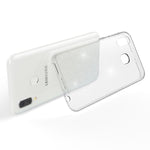 NALIA Glitzerhülle für Samsung Galaxy A20e – Funkelndes Silikon Case – DAZZLIN (Transparent & Stoßfest) – Marke aus Berlin