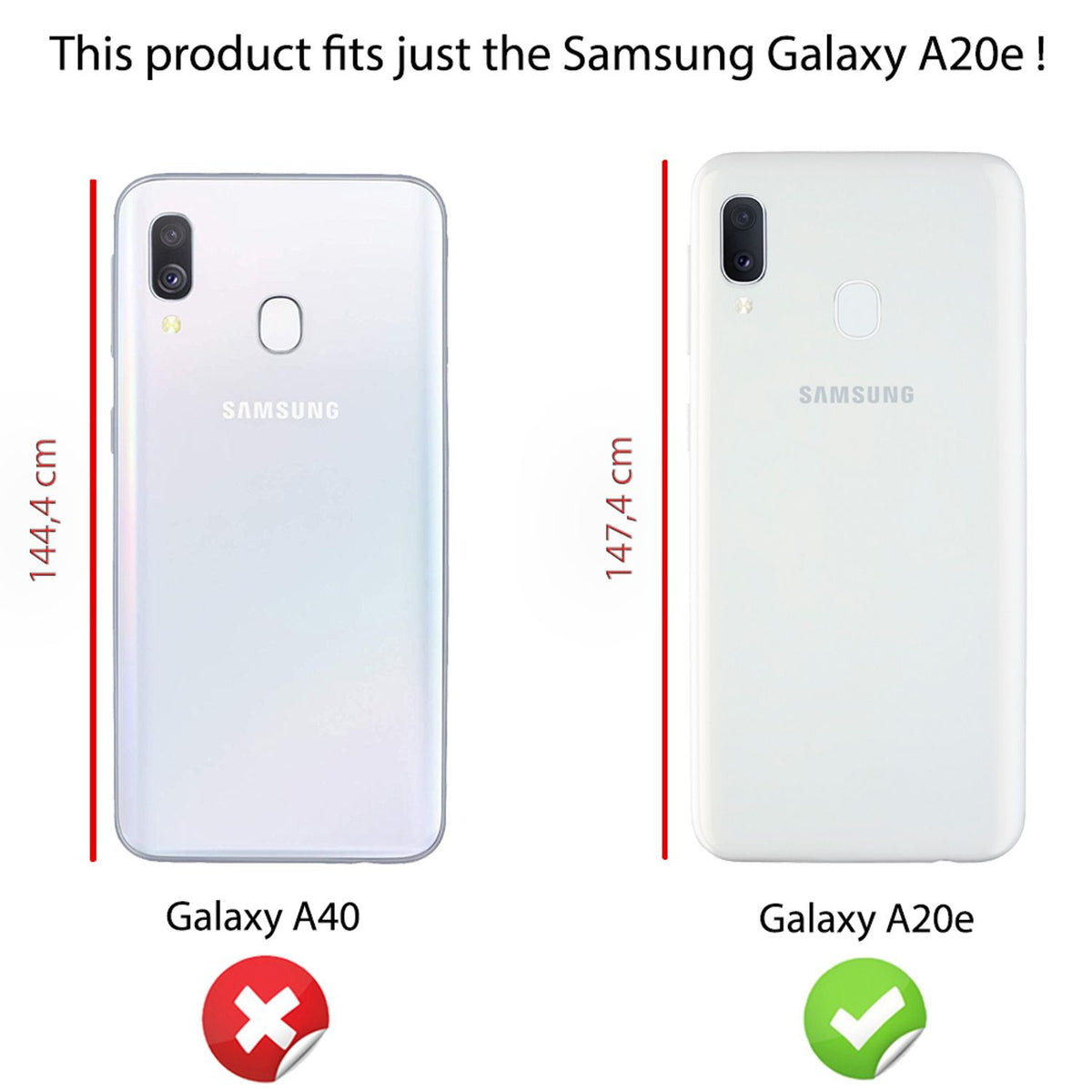 NALIA Glitzerhülle für Samsung Galaxy A20e – Funkelndes Silikon Case – DAZZLIN (Transparent & Stoßfest) – Marke aus Berlin