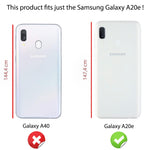 NALIA Glitzerhülle für Samsung Galaxy A20e – Funkelndes Silikon Case – DAZZLIN (Transparent & Stoßfest) – Marke aus Berlin
