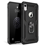 NALIA Panzerhülle für iPhone XR – Ring-Ständer 360° & Magnet-Halterung Kompatibel – RINGDEFEND (Stoßfestes Outdoor Case) – Marke aus Berlin