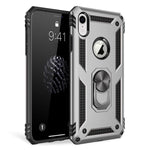 NALIA Panzerhülle für iPhone XR – Ring-Ständer 360° & Magnet-Halterung Kompatibel – RINGDEFEND (Stoßfestes Outdoor Case) – Marke aus Berlin