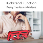 NALIA Panzerhülle für iPhone XR – Ring-Ständer 360° & Magnet-Halterung Kompatibel – RINGDEFEND (Stoßfestes Outdoor Case) – Marke aus Berlin