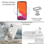 NALIA Glitzerhülle für iPhone 11 Pro Max – Funkelndes Silikon Case – DAZZLIN (Transparent & Stoßfest) – Marke aus Berlin