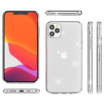 NALIA Glitzerhülle für iPhone 11 Pro – Funkelndes Silikon Case – DAZZLIN (Transparent & Stoßfest) – Marke aus Berlin