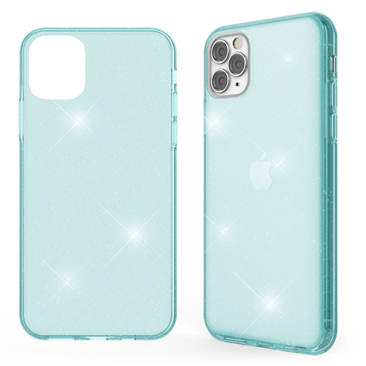 NALIA Glitzerhülle für iPhone 11 Pro – Funkelndes Silikon Case – DAZZLIN (Transparent & Stoßfest) – Marke aus Berlin