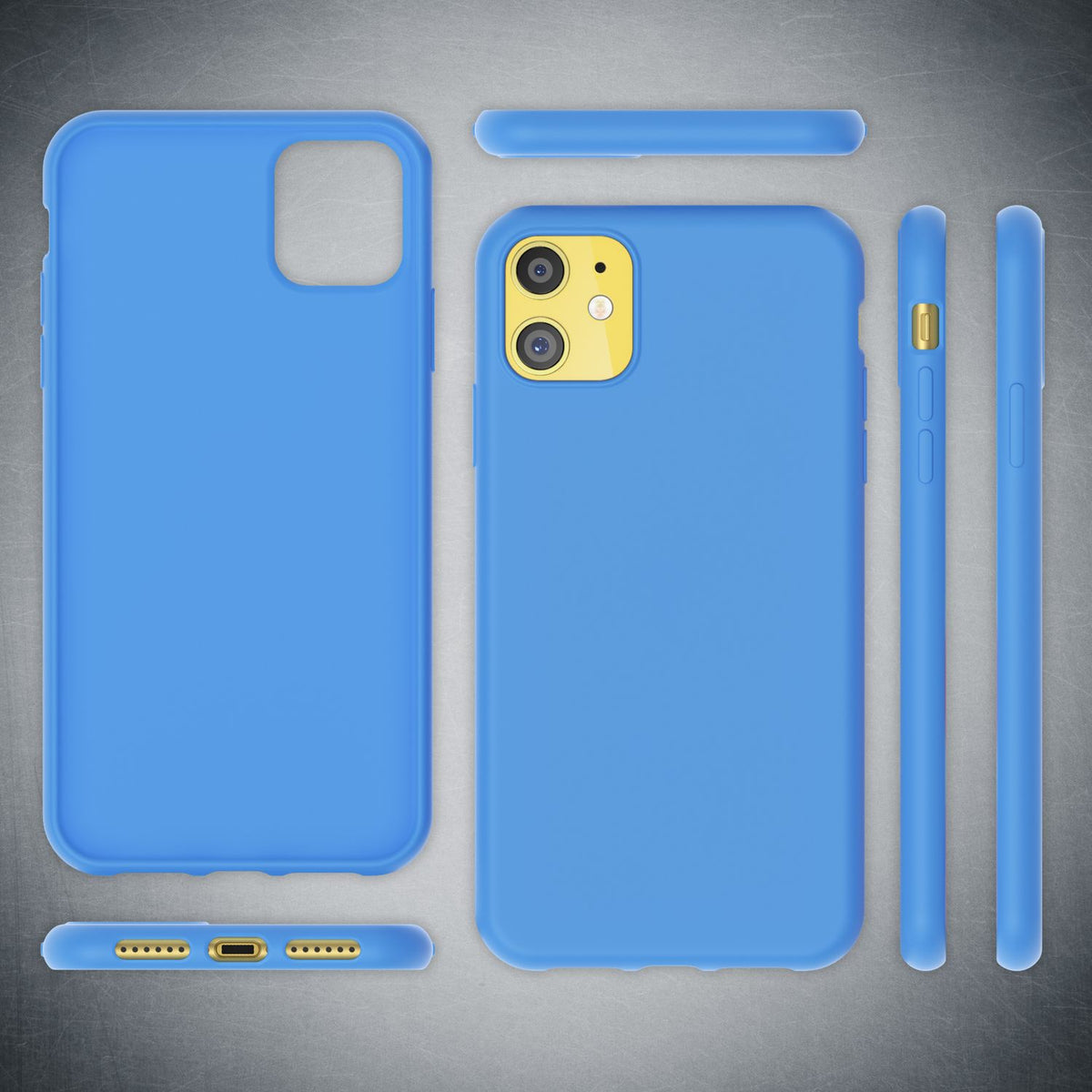NALIA Neon Silikonhülle für iPhone 11 – Soft-Touch & Signal-Neon – NEONSHOCK (Matte Schutzhülle) – Marke aus Berlin