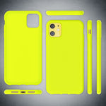 NALIA Neon Silikonhülle für iPhone 11 – Soft-Touch & Signal-Neon – NEONSHOCK (Matte Schutzhülle) – Marke aus Berlin