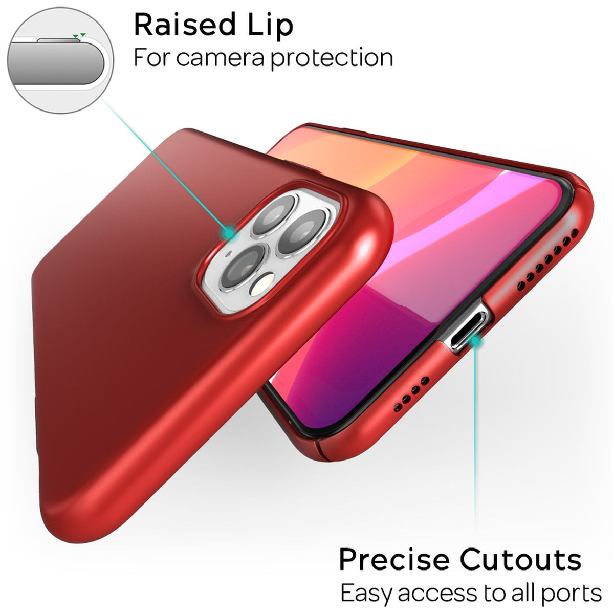NALIA Ultra Slim Hardcase für iPhone 11 Pro Max – Anti-Fingerabdruck & 0.5mm Dünn – PUREFIT (Matt & Leicht) – Marke aus Berlin