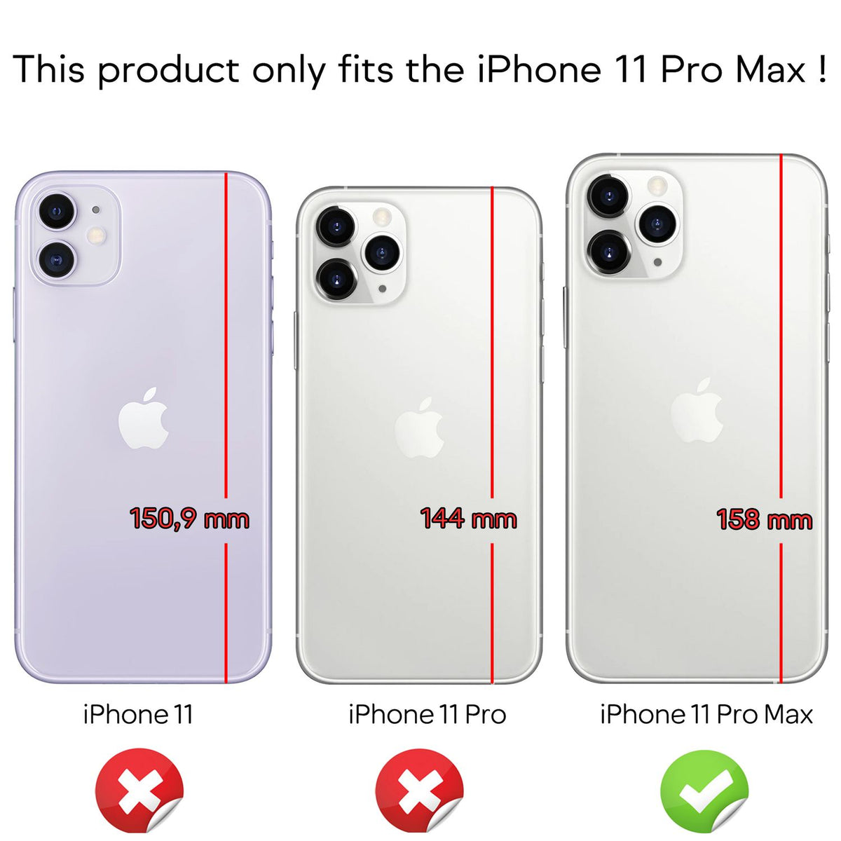 NALIA Ultra Slim Hardcase für iPhone 11 Pro Max – Anti-Fingerabdruck & 0.5mm Dünn – PUREFIT (Matt & Leicht) – Marke aus Berlin