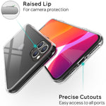 NALIA Hartglas Case kompatibel mit iPhone 11 Pro Max Hülle, Durchsichtiges Hardcase aus 9H Tempered Glass mit Silikon Bumper, Stoßfeste & Robuste Handyhülle Cover Schutzhülle - Transparent