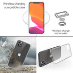 NALIA Hartglas Case kompatibel mit iPhone 11 Pro Max Hülle, Durchsichtiges Hardcase aus 9H Tempered Glass mit Silikon Bumper, Stoßfeste & Robuste Handyhülle Cover Schutzhülle - Transparent