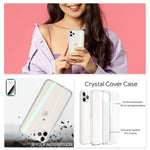 NALIA Transparente Glashülle für iPhone 11 Pro – Holografischer Prisma-Effekt (Regenbogen Schimmer) – 9H Hartglas & Anti-Gelb – AURORA – Marke aus Berlin