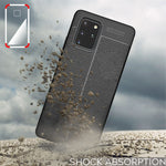 NALIA Leder-Optik Silikon Case für Samsung Galaxy S20 Plus – Griffig & Matt – BARRON Handyhülle (Anti-Fingerprint, Stoßfest & Robust) – Marke aus Berlin