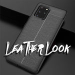 NALIA Leder-Optik Silikon Case für Samsung Galaxy S20 Plus – Griffig & Matt – BARRON Handyhülle (Anti-Fingerprint, Stoßfest & Robust) – Marke aus Berlin