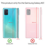 NALIA Glitzerhülle für Samsung Galaxy A51 – Funkelndes Silikon Case – DAZZLIN (Transparent & Stoßfest) – Marke aus Berlin
