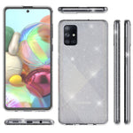 NALIA Glitzerhülle für Samsung Galaxy A71 – Funkelndes Silikon Case – DAZZLIN (Transparent & Stoßfest) – Marke aus Berlin