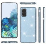 NALIA Glitzerhülle für Samsung Galaxy S20 Plus – Funkelndes Silikon Case – DAZZLIN (Transparent & Stoßfest) – Marke aus Berlin