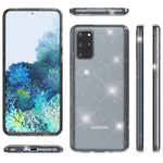 NALIA Glitzerhülle für Samsung Galaxy S20 Plus – Funkelndes Silikon Case – DAZZLIN (Transparent & Stoßfest) – Marke aus Berlin