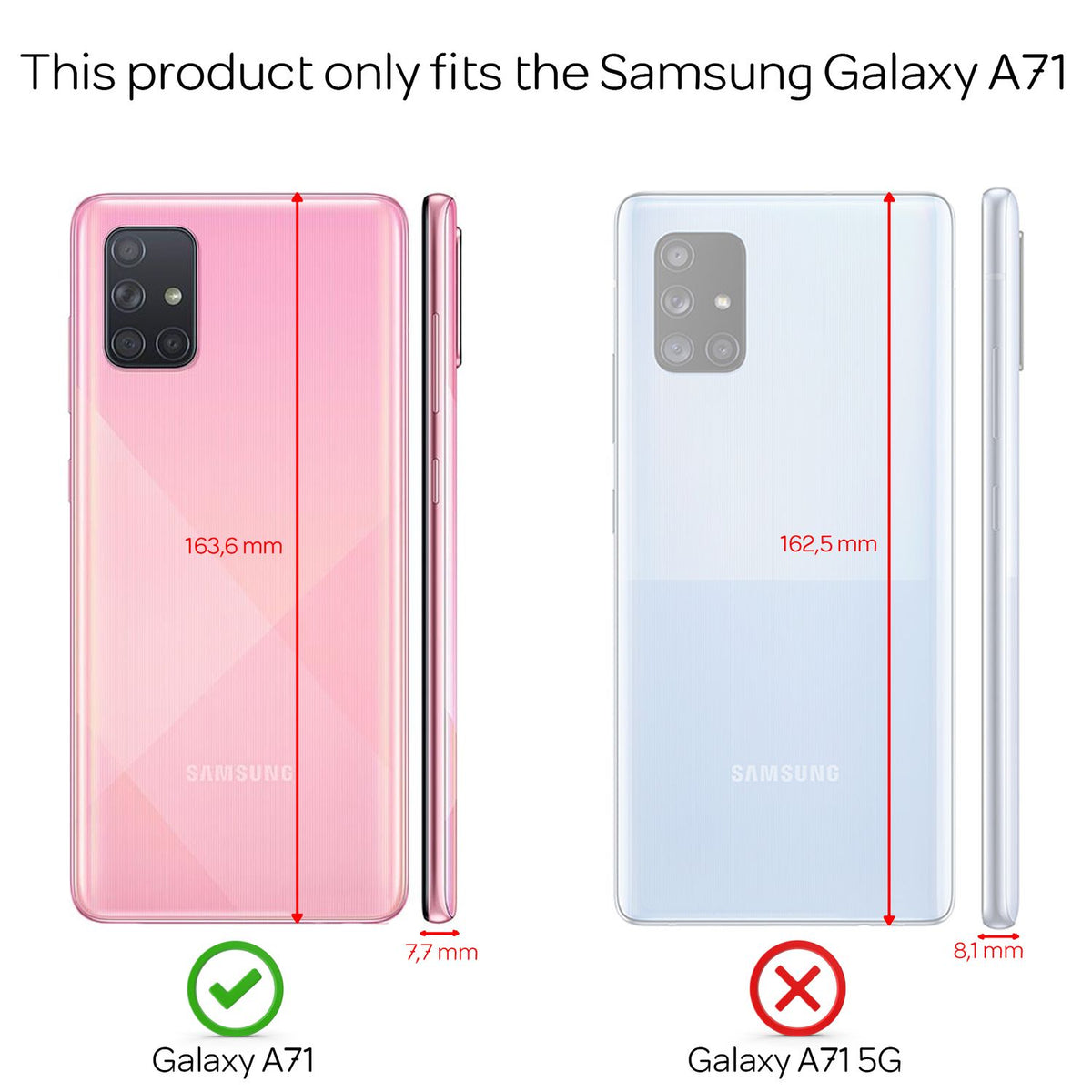 NALIA 360° Hülle für Samsung Galaxy A71 – Vorne & Hinten Schutz – 360GUARD (Full-Body Case) – Marke aus Berlin