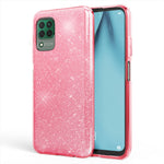 NALIA Glitzerhülle für Huawei P40 Lite – Funkelnder Glitzer-Look & Grip – SHINEPOP (Silikon Case) – Marke aus Berlin