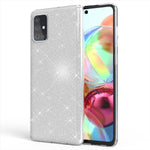 NALIA Glitzerhülle für Samsung Galaxy A51 – Funkelnder Glitzer-Look & Grip – SHINEPOP (Silikon Case) – Marke aus Berlin