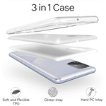 NALIA Glitzerhülle für Samsung Galaxy A51 – Funkelnder Glitzer-Look & Grip – SHINEPOP (Silikon Case) – Marke aus Berlin
