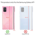 NALIA Glitzerhülle für Samsung Galaxy A71 – Funkelnder Glitzer-Look & Grip – SHINEPOP (Silikon Case) – Marke aus Berlin