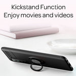 NALIA Ringhülle für Huawei P40 Lite 5G – Ring-Ständer 360° & für Magnet-Halter – GRIP360 (Mattiertes Silikon Case) – Marke aus Berlin